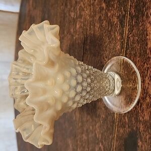 Fenton Hobnail Glass Vase